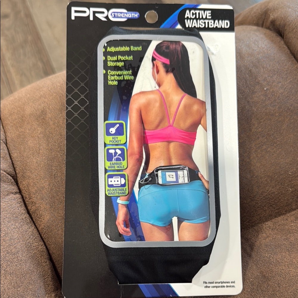 Black Pro Active Waistband for Cell Phones
